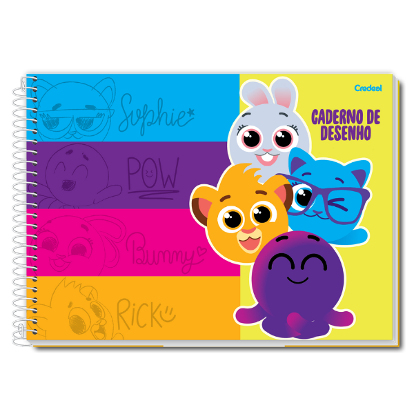 Caderno de Desenho Bolofofos Credeal - Imagem 2