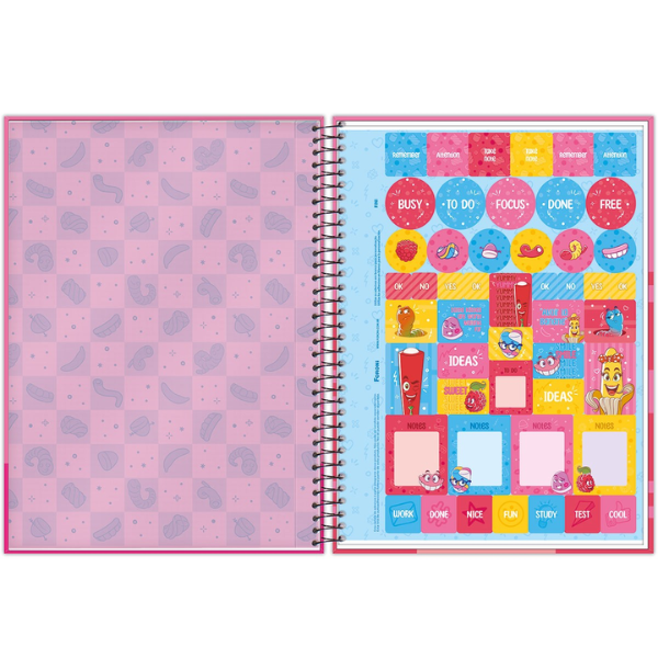 Caderno 10x1 Fini (Com cheirinho) Foroni - Imagem 2