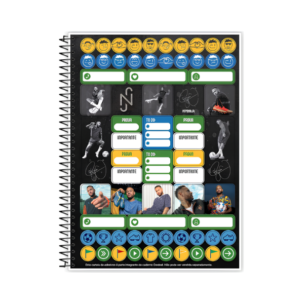 Caderno 10x1 Neymar Jr. Credeal - Imagem 2