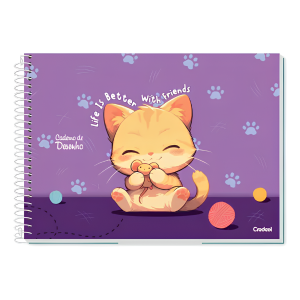 Caderno de Desenho Lala Pets Credeal - 4