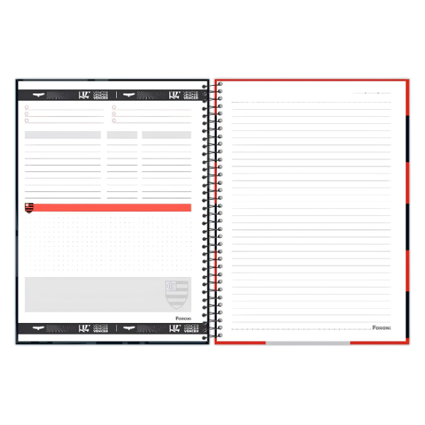 Caderno 10x1 Flamengo Foroni - Imagem 4