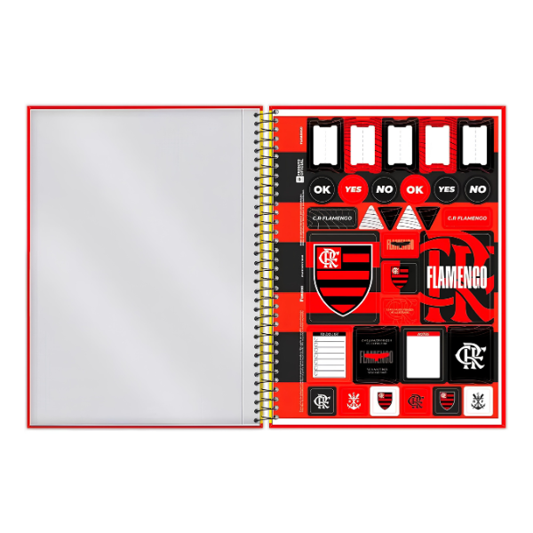 Caderno 10x1 Flamengo Foroni - Imagem 5