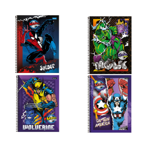 Caderno 1x1 Marvel Foroni