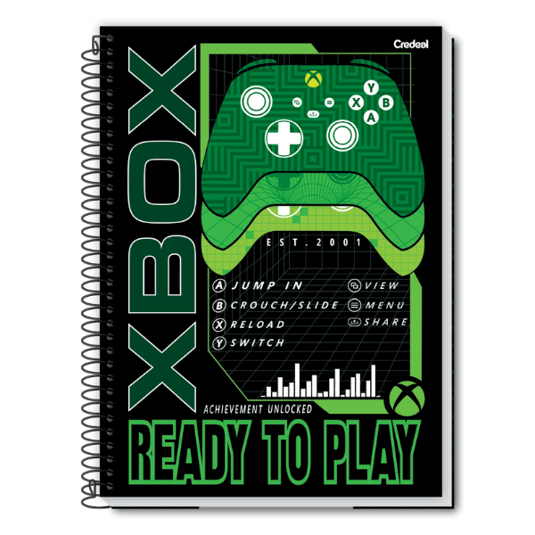 Caderno 10x1 Xbox Credeal - Imagem 9