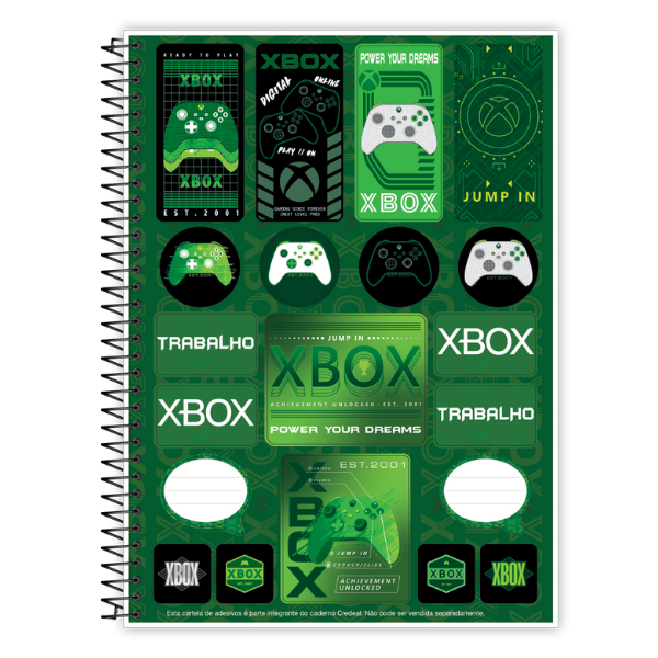 Caderno 10x1 Xbox Credeal - Imagem 3