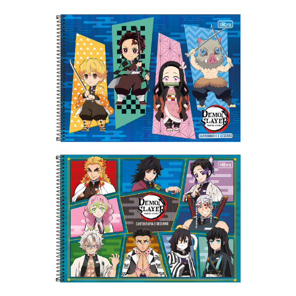 Caderno de Desenho Demon Slayer Tilibra