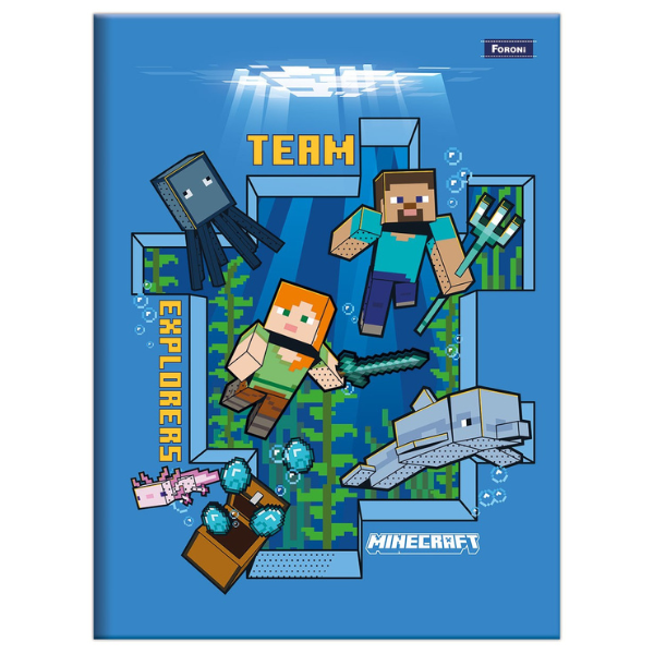 Caderno Brochurão Minecraft Foroni - Imagem 6