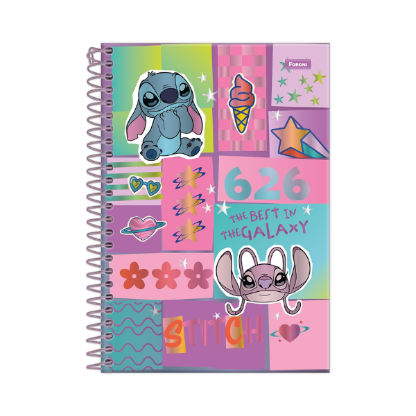 Caderno 10×1 Stitch Foroni (Com Cheiro) - Imagem 4