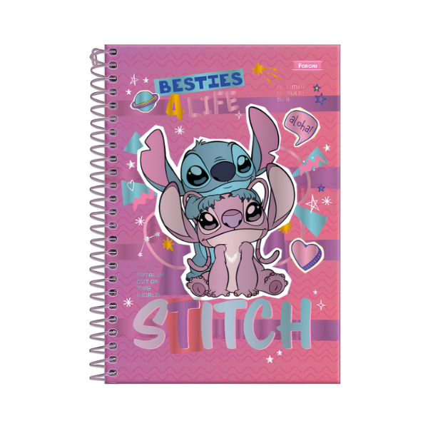 Caderno 10×1 Stitch Foroni (Com Cheiro) - Imagem 3
