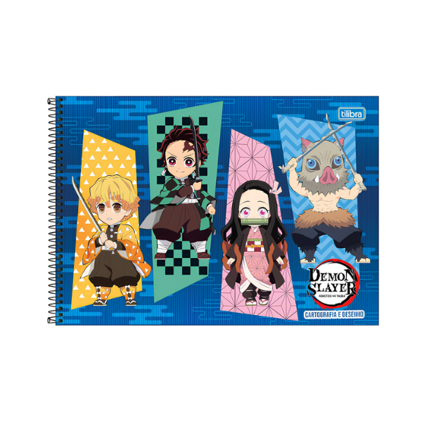 Caderno de Desenho Demon Slayer Tilibra - Imagem 2