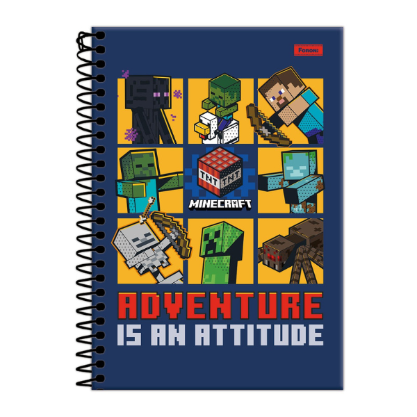 Caderno 1×1 Minecraft Foroni - Imagem 2
