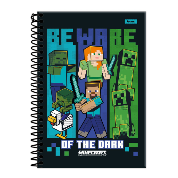 Caderno 1×1 Minecraft Foroni - Imagem 5