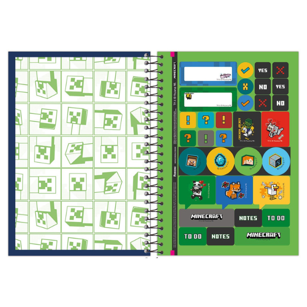 Caderno 1×1 Minecraft Foroni - Imagem 6