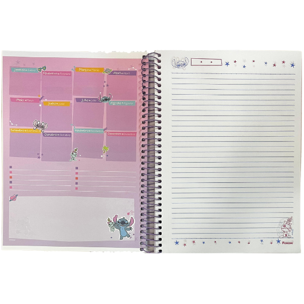 Caderno 10×1 Stitch Foroni (Com Cheiro) - Imagem 7