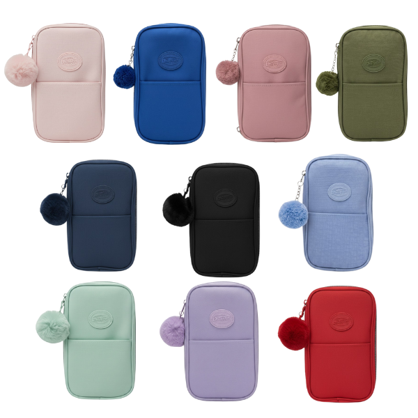 Estojo Escolar Nylon Case Duplo Médio DaTerra