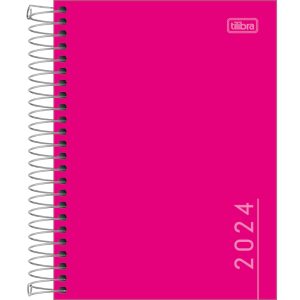 Agenda Escolar Diária  Básica Pepper Tilibra 2025 - rosa