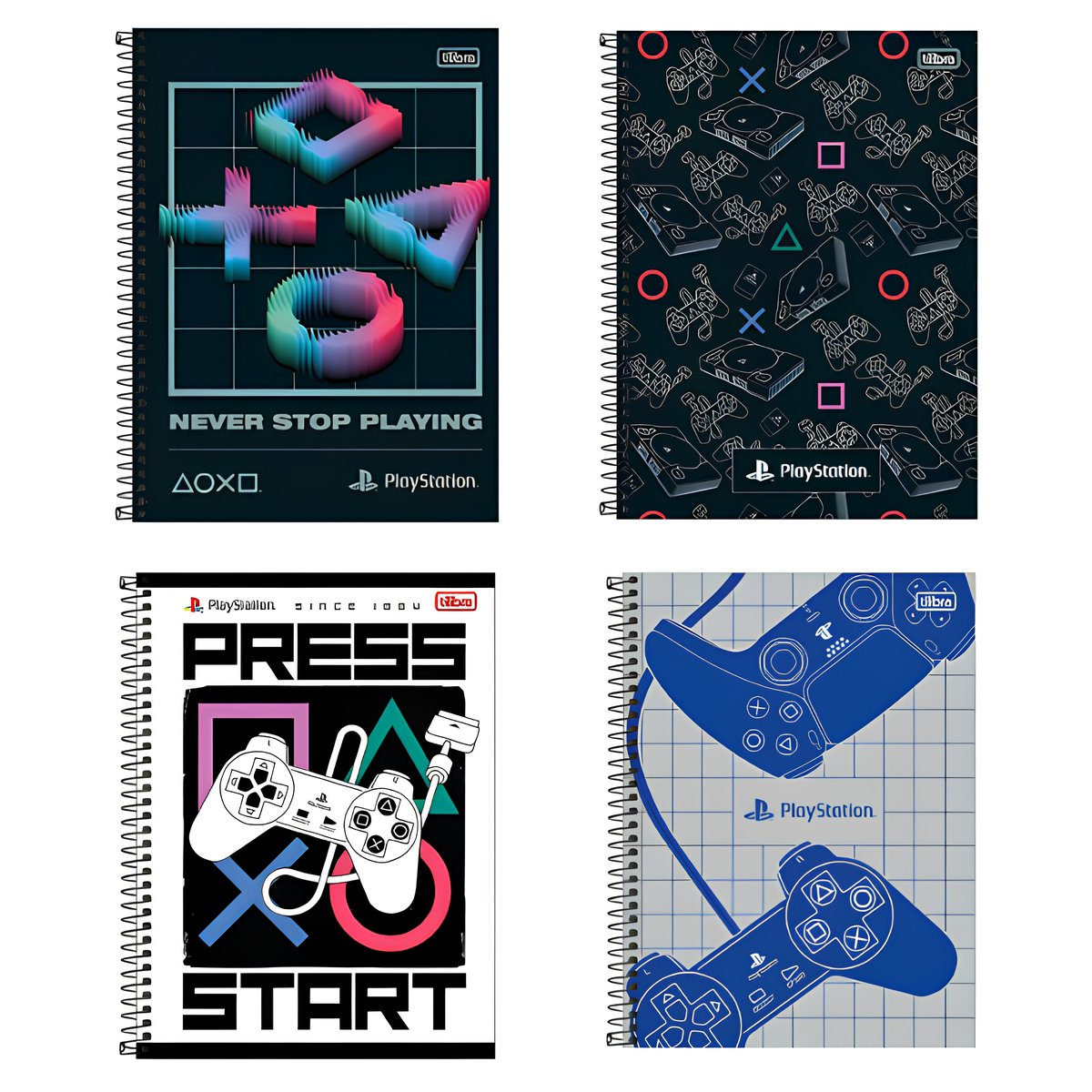 Caderno 10×1 PlayStation Tilibra