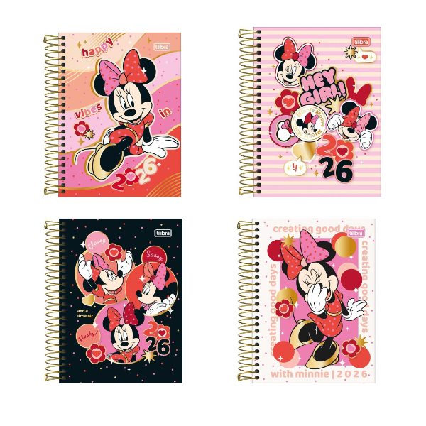 Agenda Escolar 2026 Disney Minnie Mouse Tilibra