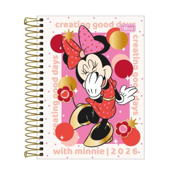 Agenda Escolar 2026 Disney Minnie Mouse Tilibra - Imagem 3