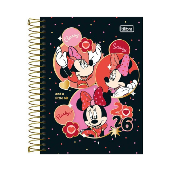 Agenda Escolar 2026 Disney Minnie Mouse Tilibra - Imagem 6