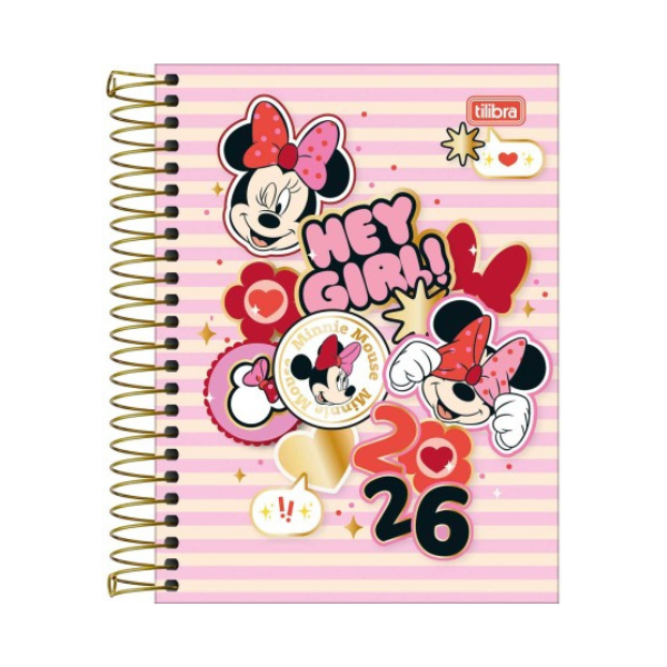 Agenda Escolar 2026 Disney Minnie Mouse Tilibra - Imagem 5