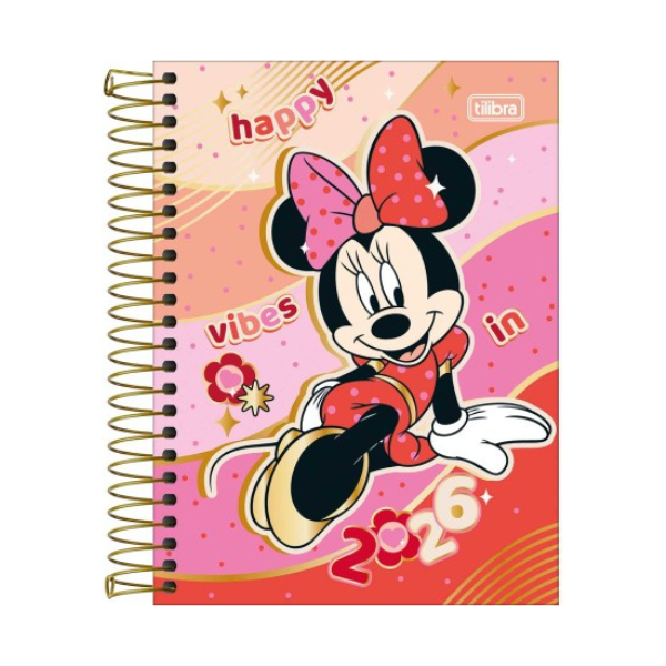 Agenda Escolar 2026 Disney Minnie Mouse Tilibra - Imagem 4