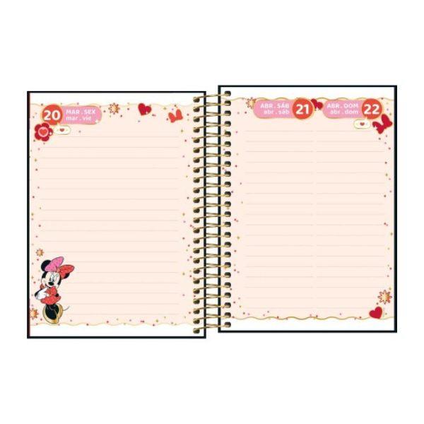 Agenda Escolar 2026 Disney Minnie Mouse Tilibra - Imagem 2