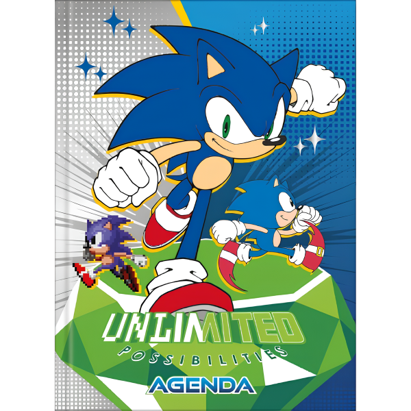 Agenda Escolar Permanente Costurada Sonic Tilibra - Imagem 6