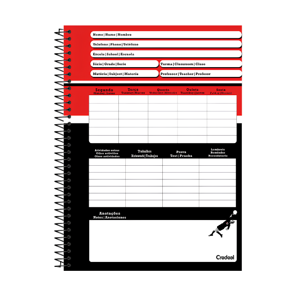Caderno 10x1 São Paulo Credeal - Imagem 3