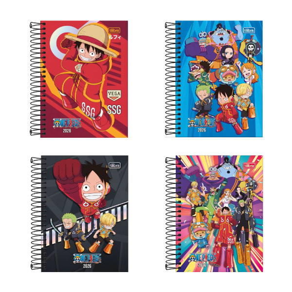 Agenda Escolar 2026 One Piece Tilibra