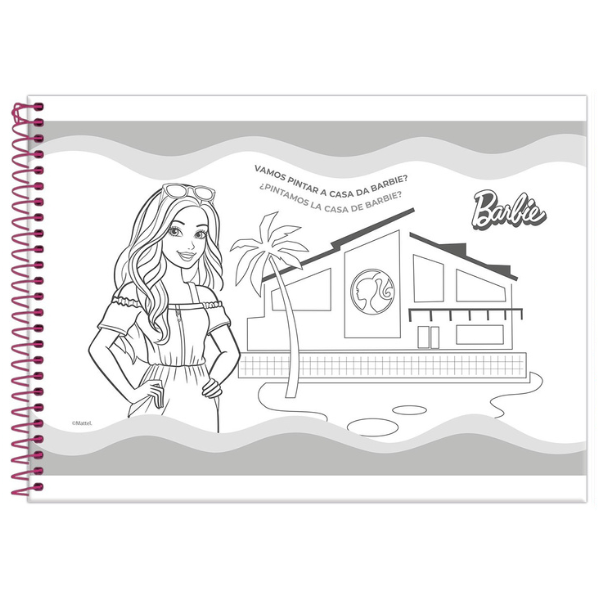 Caderno De Desenho Barbie Foroni - Imagem 2