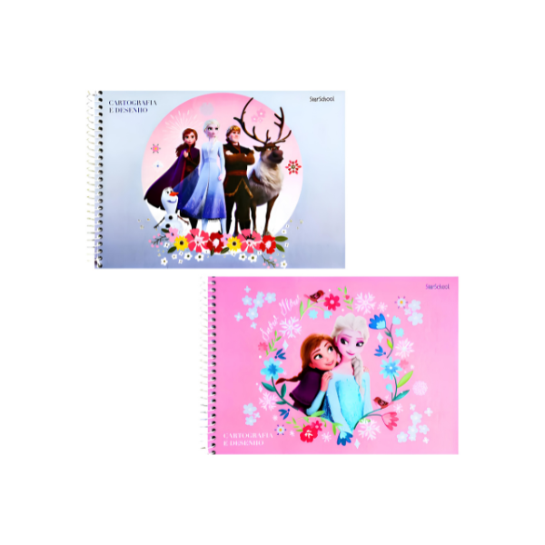 Caderno de Desenho Disney Frozen StarSchool