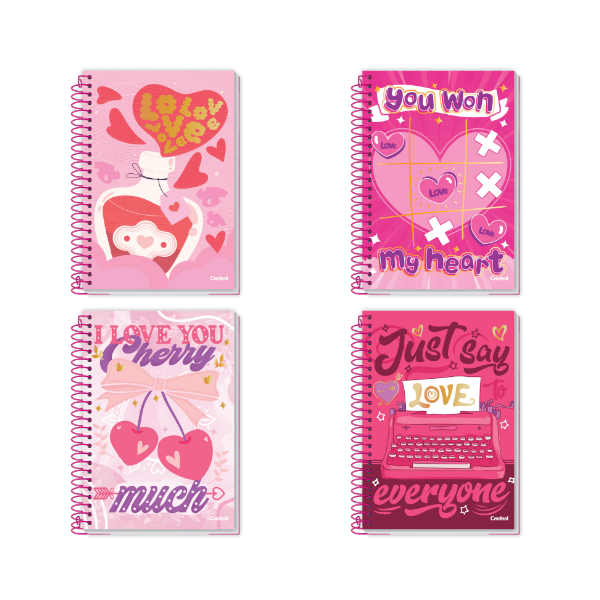 Caderno 10×1 Love Credeal