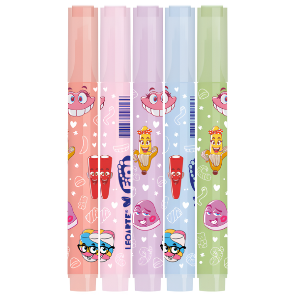 Kit De Marca-Textos Fini Leo&Leo (Com Cheiro) - Imagem 2