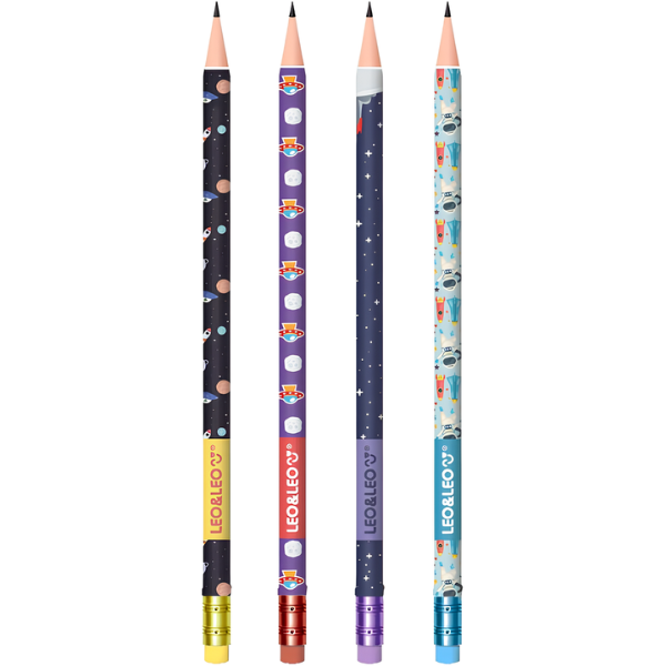 Lápis Grafite Astronauta Leo&Leo (Estampas Sortidas)