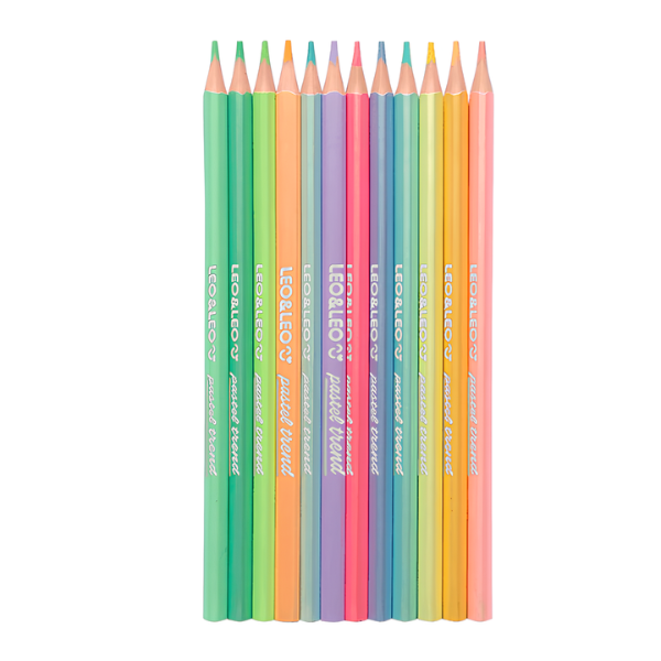 Lápis De Cor 12 Cores Pastel Trend Leo&Leo - Imagem 2