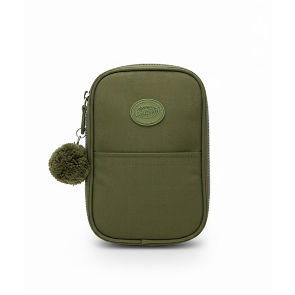 Estojo Escolar Nylon Case Com Bolso Daterra - Imagem 2