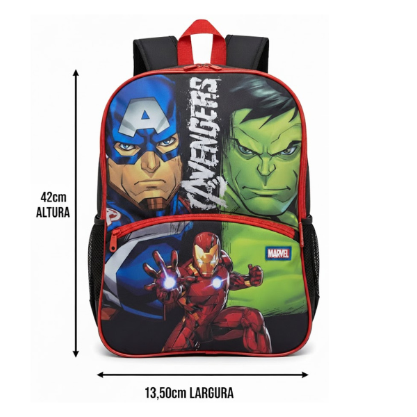 Mochila de Costas Infantil Marvel Avengers - Imagem 4