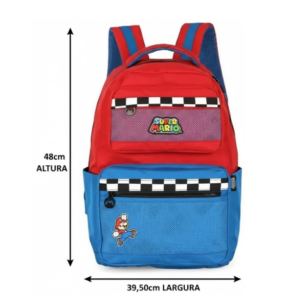 Mochila Juvenil Mario Bros - Imagem 5
