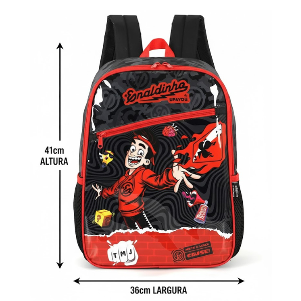 Mochila de Costas Infantil Enaldinho Luxcel IS42221UP - Imagem 4