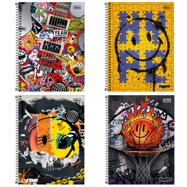 Caderno 10x1 Hype Tilibra