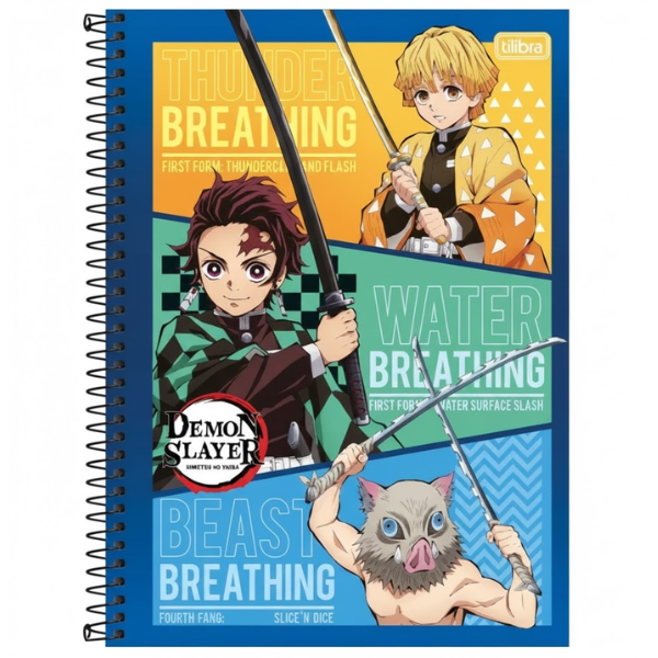 Caderno 10×1 Demon Slayer Tilibra - Imagem 8