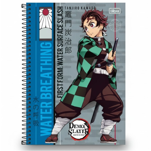 Caderno 10×1 Demon Slayer Tilibra - Imagem 4