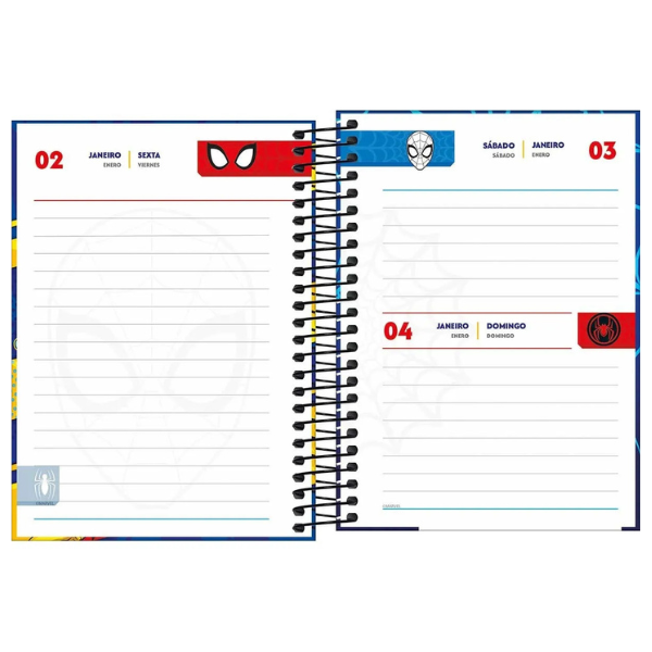 Agenda Escolar Marvel  Spider-Man TIlibra - Imagem 6