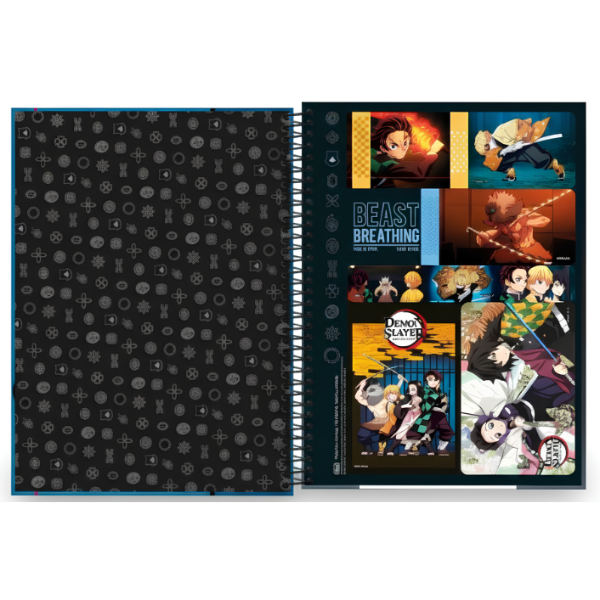 Caderno 10×1 Demon Slayer Tilibra - Imagem 5