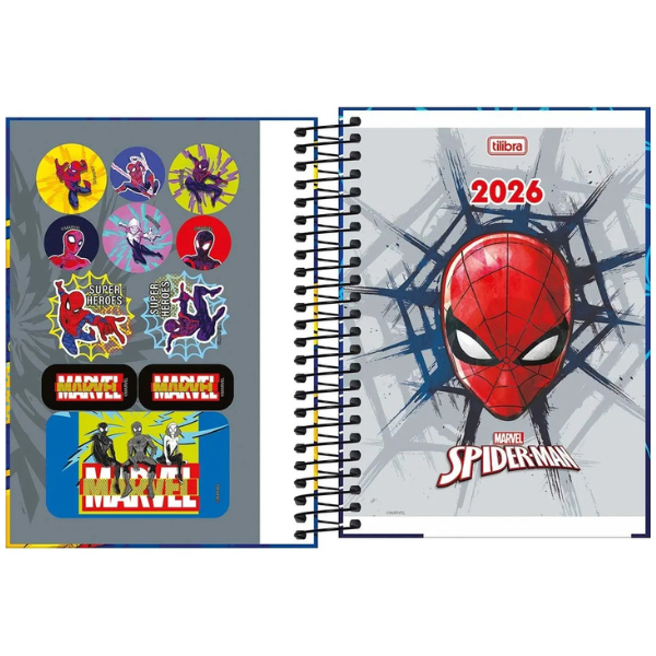 Agenda Escolar Marvel  Spider-Man TIlibra - Imagem 7