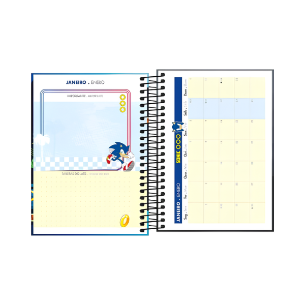Agenda Escolar 2026 Sonic Tilibra - Imagem 10