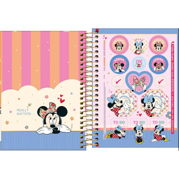 Agenda Escolar 2027 Disney Minnie Mouse Tilibra 354664 - Imagem 6