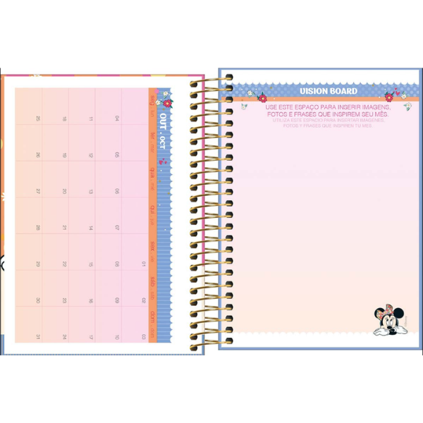 Agenda Escolar 2027 Disney Minnie Mouse Tilibra 354664 - Imagem 8