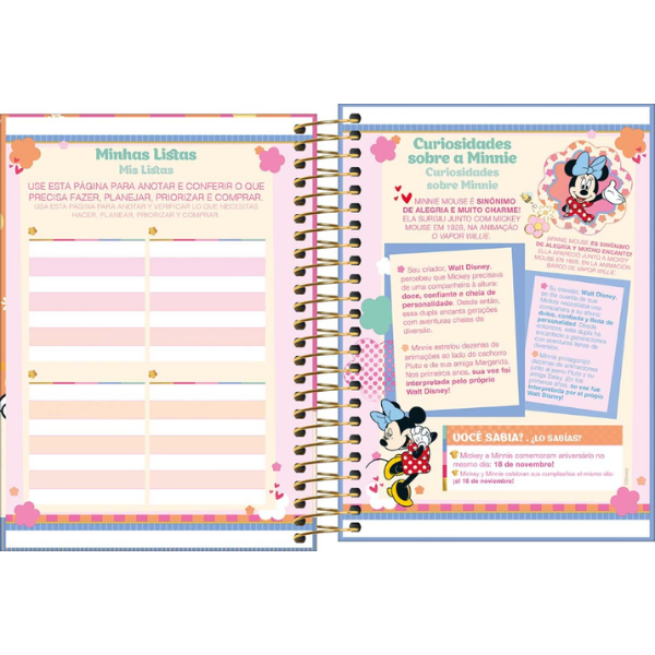 Agenda Escolar 2027 Disney Minnie Mouse Tilibra 354664 - Imagem 7